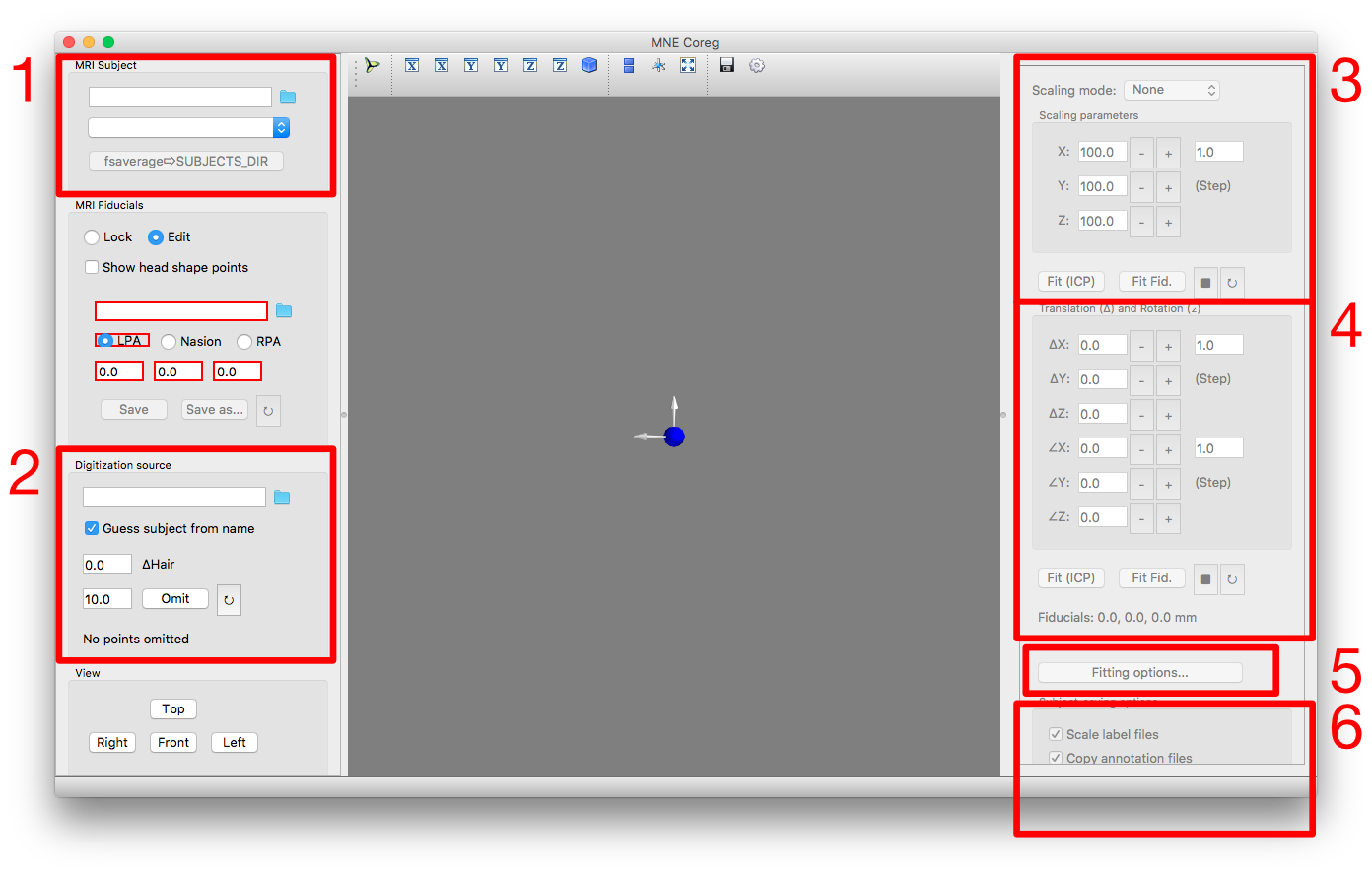 Coregistration GUI Overview