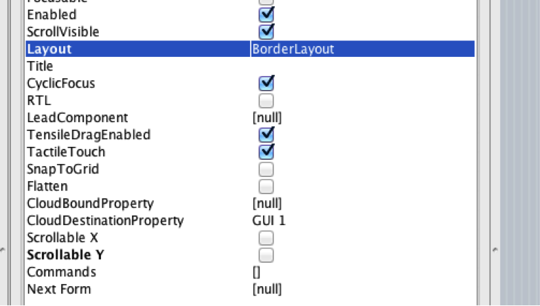 Set border layout