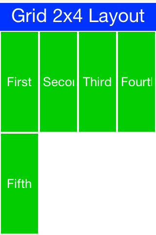 Grid Layout 2x4