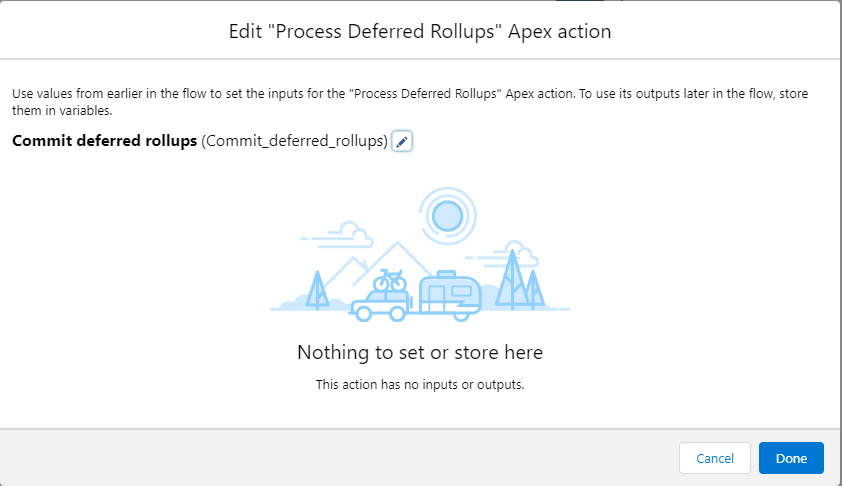 Showing off the process deferred rollups action