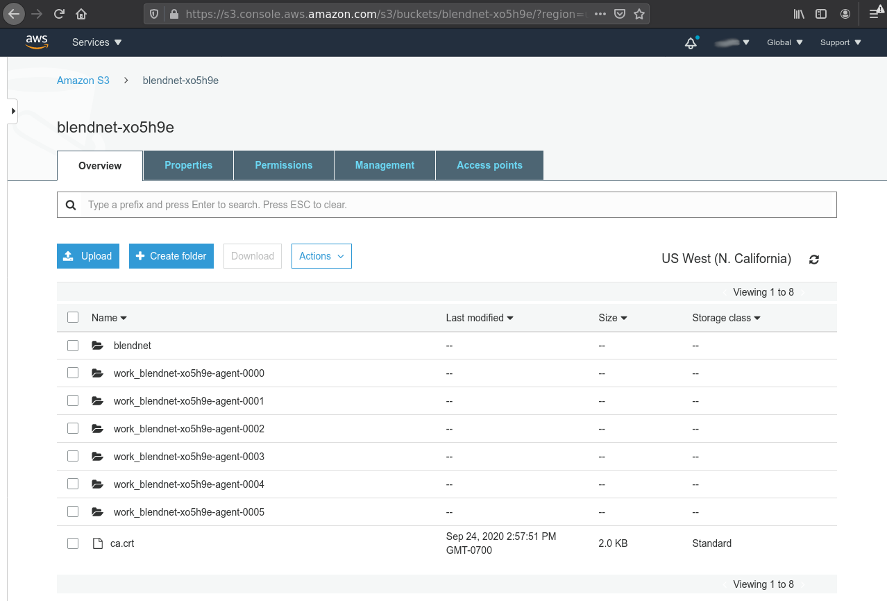 AWS - BlendNet bucket
